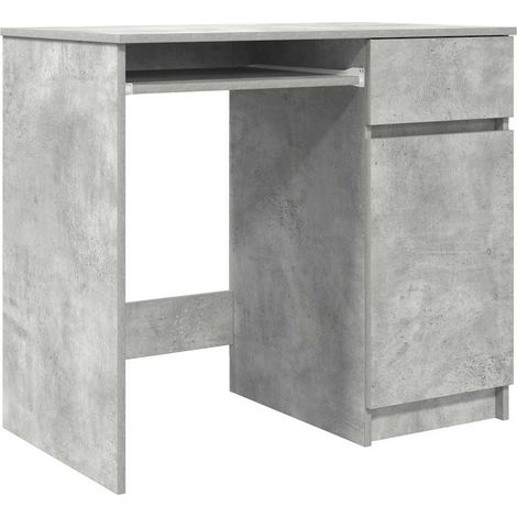 Maison Exclusive - Scrivania Grigio Cemento 86x49x76 cm in Legno Multistrato