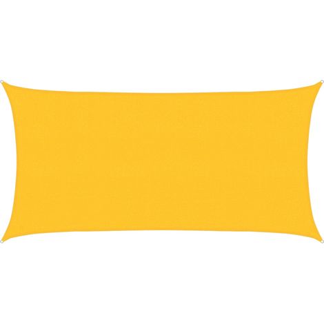 Vela Parasole Telo Ombra Parasole a Vela 160 g/m² Rettangolare Giallo 2x3,5 m in HDPE (1/4)