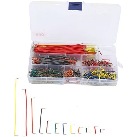 Kit de fil d'extension de broche de platine de prototypage sans soudure, cavalier Flexible, 840 pièces, composant électronique (1/5)