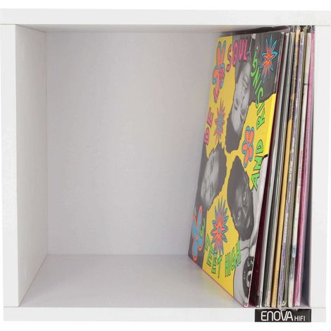MEUBLE BLANC POUR 120 VINYLES ENOVA HIFI (1/5)