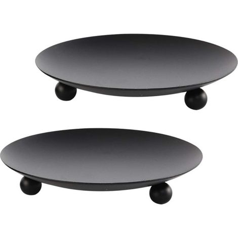 Dessous de verre pour bougie - Porte-bougie - Soucoupe pour bougie - Plateau pour bougie - Petite soucoupe - Diamètre 11 cm (1/4)