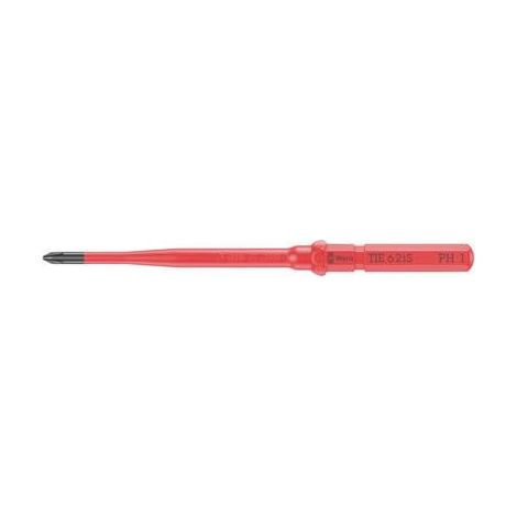 WERA KRAFTFORM KOMPAKT VDE 62 IS PH 1 X 157 MM TIE POUR éLECTRICIEN CRUCIFORME LAME INTERCHANGEABLE 2.5 MM PH 1