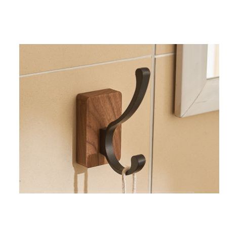 Porte-manteau mural en bois - Crochet mural pour chapeaux, clés, serviettes, portefeuilles, décoration de salon, salle de bain, chambre, cuisine, dressing - A (1/5)