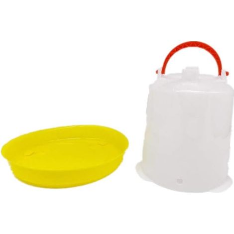 1 pièce mangeoire pour animaux de compagnie blanc volaille poulet poule caille nouveau canard mangeoire abreuvoir ferme outil 1.5kg (1/4)