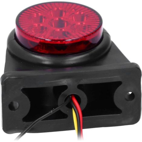 Luz de posición lateral LED de 12-24 V, roja y amarilla, bicolor, IP65, resistente al agua, universal para coche, camión y remolque SZRH AC