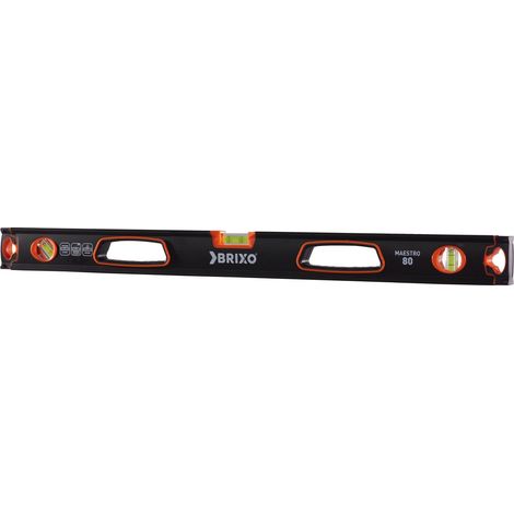 Livella magnetica in alluminio 120 cm con gommini protettivi Brixo Maestro