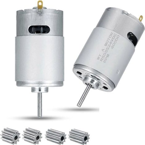 Moteur électrique 24 V 40 000 tr/min (lot de 2), RS555, pour véhicules électriques pour enfants (voir photo). (1/5)