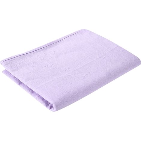 Housse de Protection pour Table de Massage en Coton Doux avec Ouverture Visage Lavande (1/5)