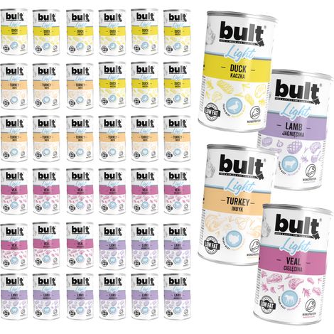 Alimento húmedo para perros BULT LIGHT, mezcla de sabores, lata de 36 x 400 g (1/5)