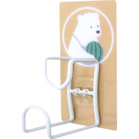 Niedlicher Haken-Wandhalter, 360° drehbar, übersichtliche Aufbewahrung, starker Klebstoff, Handtuchhalter für Bad und Küche, Bär (1/5)