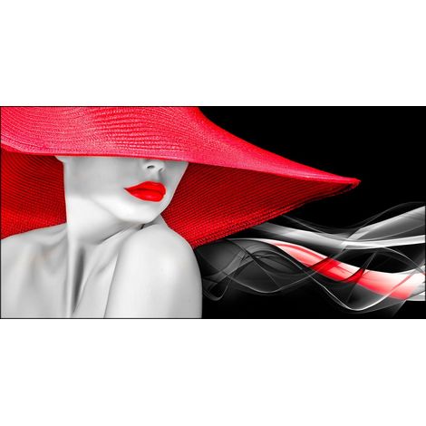Lupia Quadro su Tela Canvas Deep 62X115 Woman in Red  Dipinto Made in Italy (1/3)