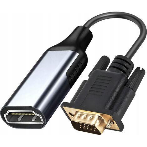 Adaptateur VGA vers HDMI CO2, convertisseur Full HD 1080p 60 Hz