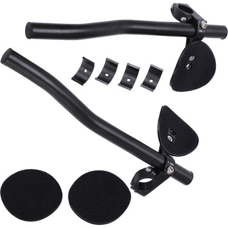 Guidon de vélo en alliage d'aluminium avec repose-bras pour longues distances, conçu pour la relaxation des bras lors de contre-la-montre. (1/5)