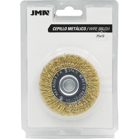 JMA cepillo dx-97 c3 75x13 da/dx , Cepillo metálico DX97 C3 JMA Cepillo ideal para tareas de desbaste, limpieza, eliminación de óxido, pintura y alisado de superficies metálica