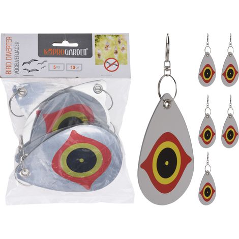 SET 5 DISSUASORI SPAVENTAPASSERI IN METALLO PER UCCELLI 13X19CM PICCIONI ORTO GIARDINO