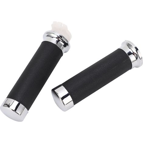 Paire Poignées Moto Ergonomiques Antidérapantes pour Guidon Accélérateur Compatible Shadow 400 750 VT600 VT750 (1/5)