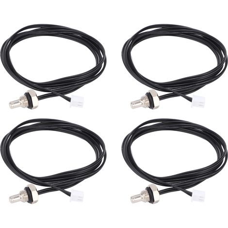 10 Stück NTC-Thermistor-Temperaturfühler mit Sechskantkopf, 1 Meter Kabellänge, M8-Gewinde, 50 K (1/5)