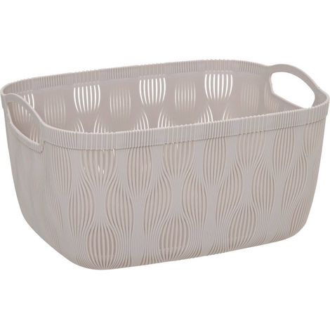 Cesto per la biancheria leaf 15l beige - 5five