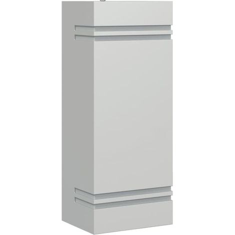 Applique murale extérieure en acier inoxydable argenté (1/5)