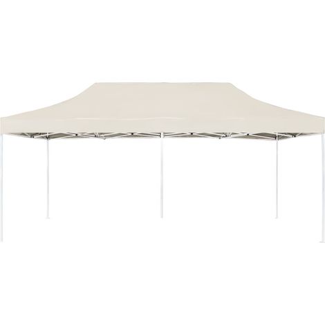 Faltbare Empfangszelt Aluminium 6 x 3 m Creme
