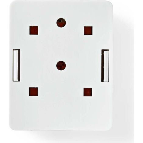 Nedis Netzwerk-Wanddose / Oberflächenmontage / 1-Port port(s) / STP CAT6 / Gerade / Buchse / Vergoldet / PVC / Weiss / Box