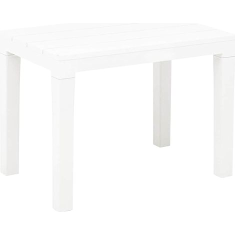 Maison Exclusive - Bancos de jardín 2 unidades plástico blanco (1/5)