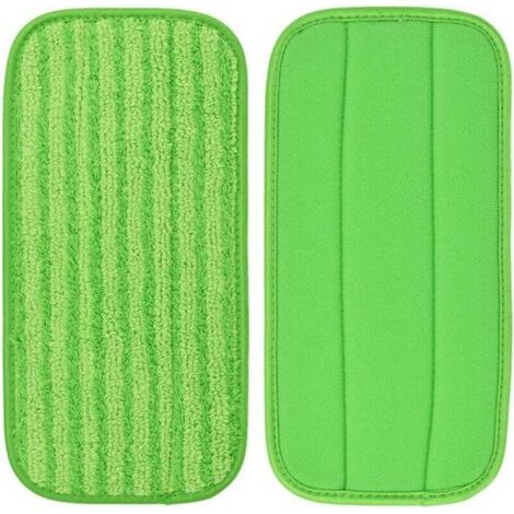 2 Pièces Chiffons de Nettoyage Remplacement pour Vadrouille Swiffer Wetjet Sol Humide Sec Tampons Accessoires Nettoyage Vert (1/4)