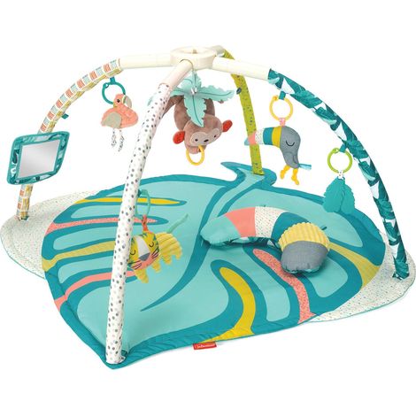 Infantino Palestrina Neonato Multifunzione 4 in 1, Tappetino Giochi Con Palestrina Evolutiva Per Neonati Per Attività, Tappetino Con Giochi Interattivi Bimbo, Bebè E Primi Passi Con Scimmia Musicale (1/5)