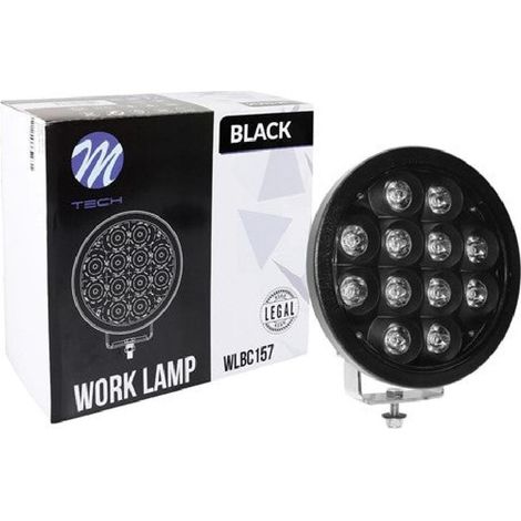 Projecteur Longue Portee Led Cree Rond - 72W 12-32V Noir 230Mm