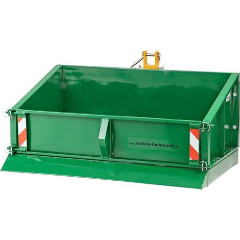 Dema – Benne agricole 3 points DHC 120 HY – Basculement hydraulique – Charge utile 400 kg – Dimensions 1100 x 655 x 465 mm