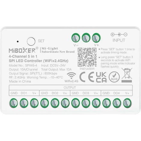 Striscia di controllo Led Digital Spi Miboxer Spiw5-4 Spiw5-4