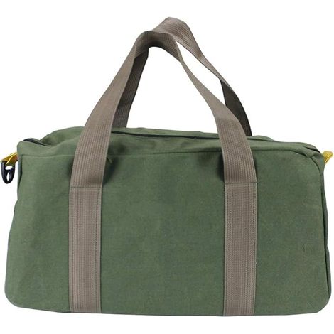 Sac à outils, sac à outils, sac à outils robuste, sac à outils à large ouverture, petit sac à outils multiples, sac à outils de plomberie (vert) 12" (1/5)