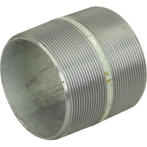 Nipple double galvanisé 3'' x 80 mm