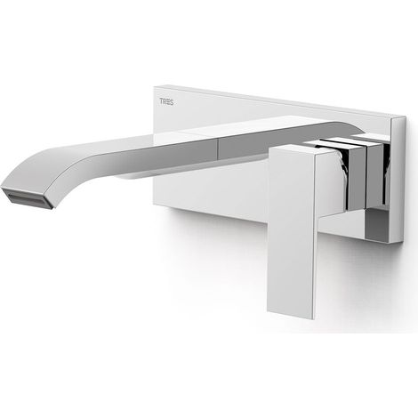 TRES 00630033 CUADRO Pieza Vista para Cuerpo Empotrado De Lavabo Color Cromo - ref: 630033