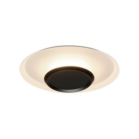 Mantra Plafón de techo LED TINA Ø56cm con doble pantalla blanca y negra 24W 3000K 2900Lm (1/3)