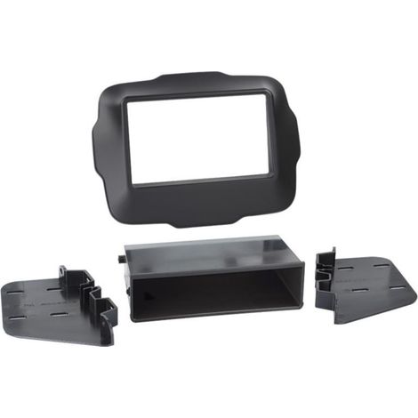Support autoradio 2DIN compatible avec Jeep Renegade ap14 Noir