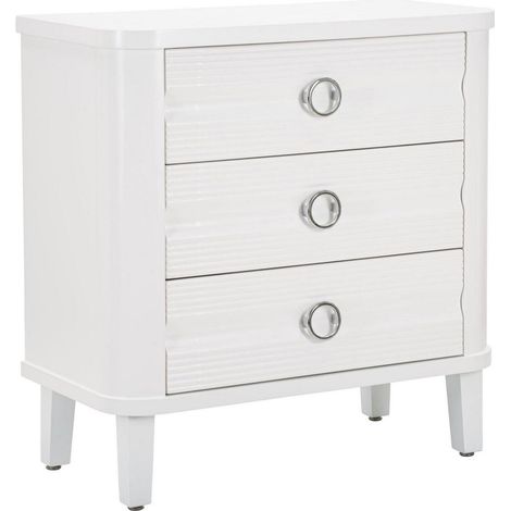 Dmora - Cassettiera Priolo, Settimino multiuso, Comò camera da letto, Mobile con cassetti, 81x40 h84 cm, Bianco