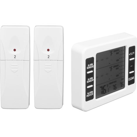 Kabelloses Kühlschrankthermometer, Temperatursensor mit akustischem Alarm, Überwachung für die heimische Küche (1/5)