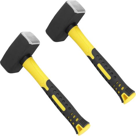 Marteau de club de 1,4 kg, 2 pièces petit marteau avec tête en acier à haute teneur en carbone pour usage domestique et industriel (1/5)
