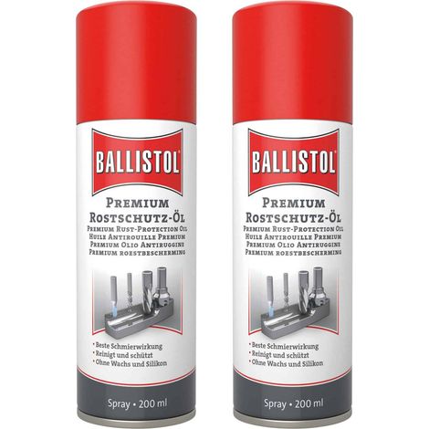 Spray antirouille premium BALLISTOL, 200 ml, 2 pièces