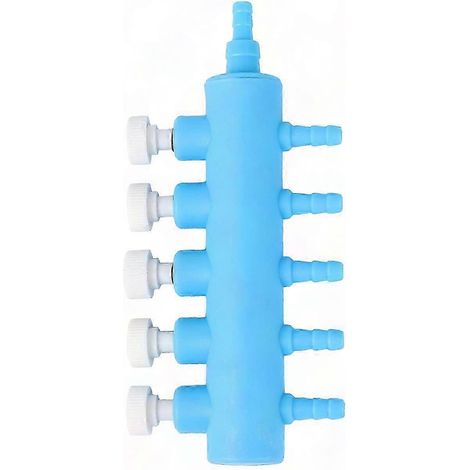Diffuseur d'air pour pompe à oxygène d'aquarium, connecteur de tuyau bleu pour réservoir à poissons, accessoire 11,3x5,2 cm, lot de 1 pièce (1/5)
