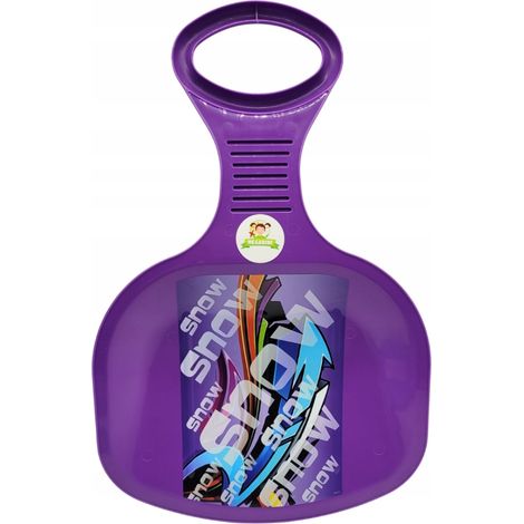 Trineo deslizante Apple para deslizarse sobre la nieve, trineo XXL de color morado. (1/5)
