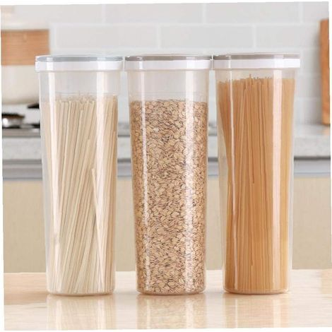 Spaghetti-Box, Besteck- und Nudelaufbewahrungsbox, Essstäbchen-Küchenbehälter, robuster Vorratsbehälter, luftdichter Topf – 1 Stück – Fei Yu (1/5)