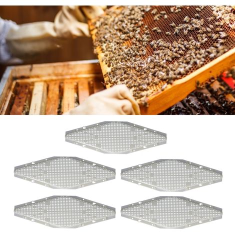 Ausbruchsicheres Gitter für Bienenstöcke – 5 Stück, strapazierfähiger Kunststoff, 37,7 x 12,2 cm – Schutz vor Ausbruch und Fressfeinden (1/5)