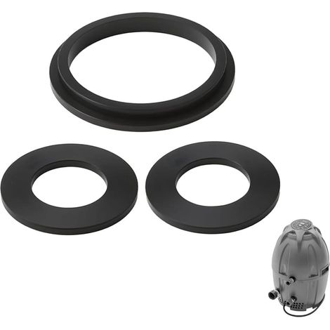 3 Pièces Joints Spa Caoutchouc, Joint Pompe Piscine Compatible, Joint Spa Rechange Robuste pour Réparation de Fuites Traitement de l'Eau, Rondelles d'EmbrayageTous Modèles (1/5)