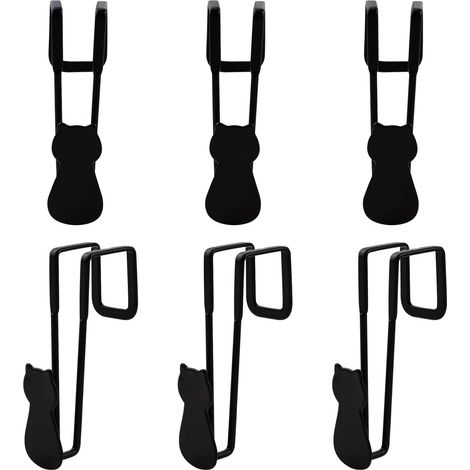 Crochets de porte d'armoire à installation gratuite, 6 crochets simples de porte en fer, crochets décoratifs pour tiroir d'armoire de chat, crochets (1/5)