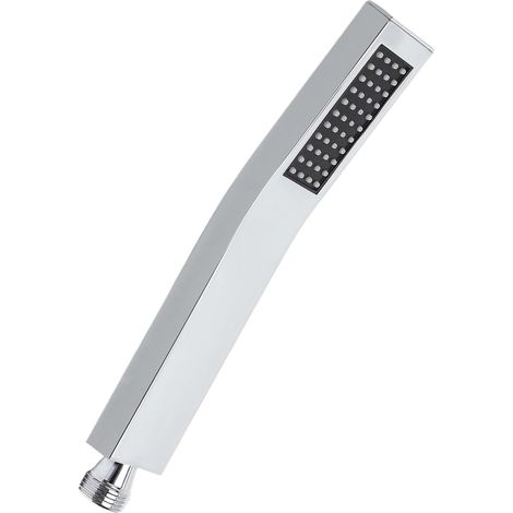 Pommeau de douche haute pression en acier inoxydable 304 avec buses autonettoyantes en silicone - Installation facile pour la maison et l'hôtel (électroplaqué) (1/5)
