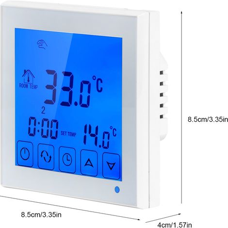 Thermostat für elektrische Fußbodenheizung im Haushalt, Temperaturregler 200–240 V (1/5)