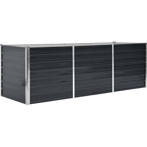 Maison Exclusive - Arriate de acero galvanizado gris antracita 24 (1/5)