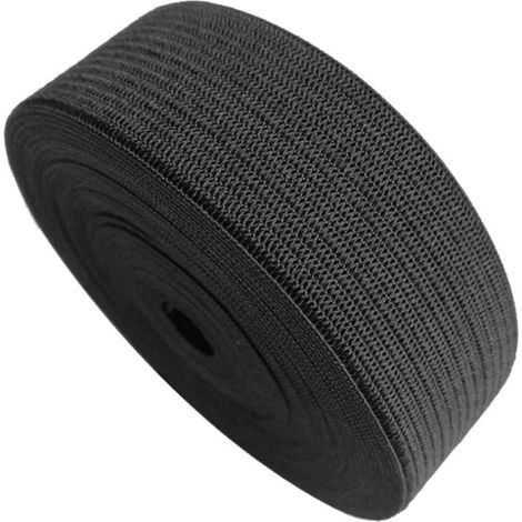 5 Meter langes Gummiband, 40 mm breit, schwarz